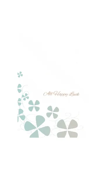 [LINE着せ替え] 全体運UP 幸運のクローバー オトナ女子向けの画像1