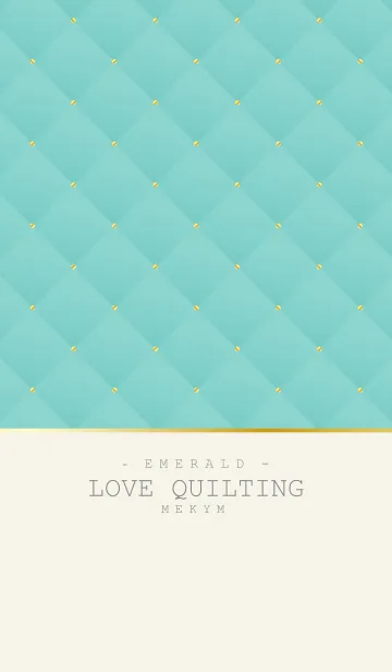 [LINE着せ替え] オトナキルティング -EMERALD-の画像1