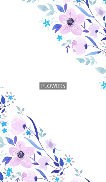 [LINE着せ替え] water color flowers_533の画像1