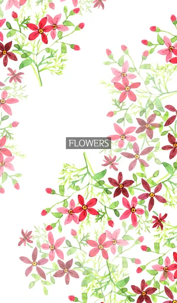 [LINE着せ替え] water color flowers_525の画像1