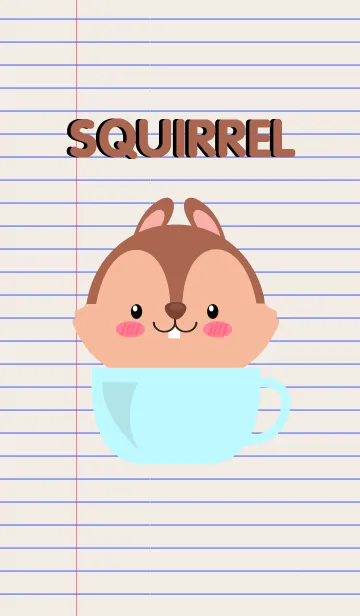 Simple Squirrel Theme Vr.2 (jp)の着せ替えメイン画像