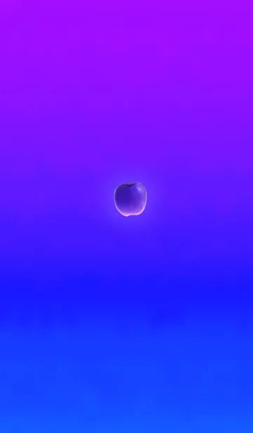 [LINE着せ替え] グラデーションりんごパープルブルーの画像1