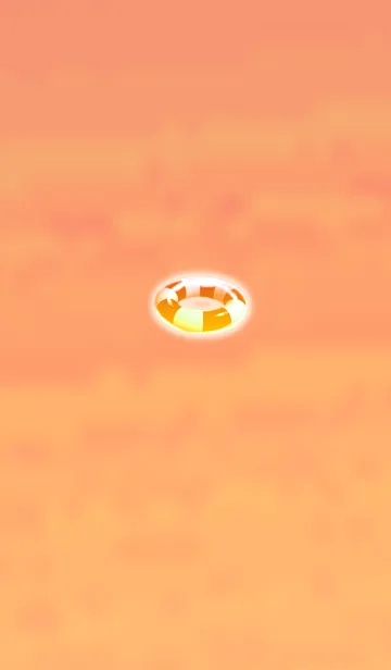 [LINE着せ替え] 大人のおしゃれ浮き輪オレンジの画像1