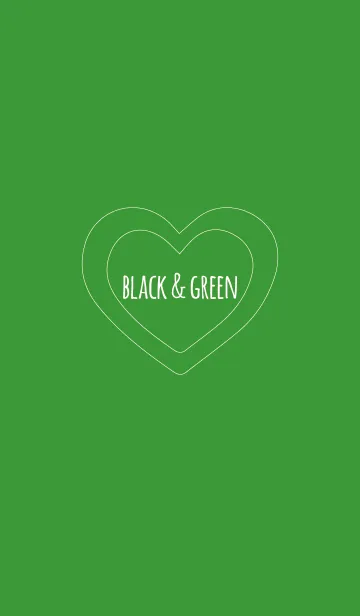 [LINE着せ替え] ブラック＆グリーン / ラインハートの画像1