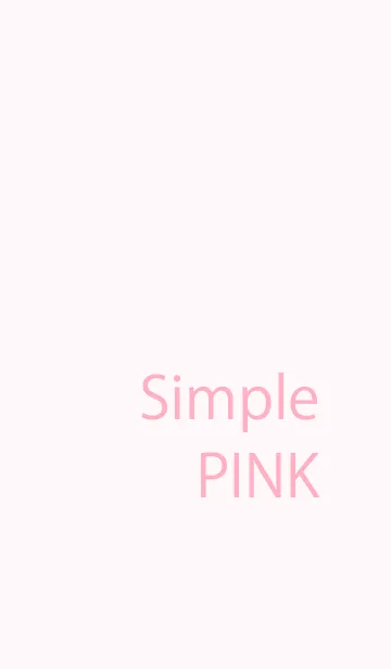 [LINE着せ替え] Simple pink .の画像1