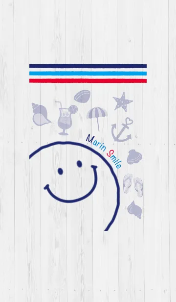 [LINE着せ替え] マリンスマイル♥の画像1