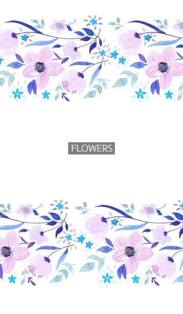 [LINE着せ替え] water color flowers_531の画像1