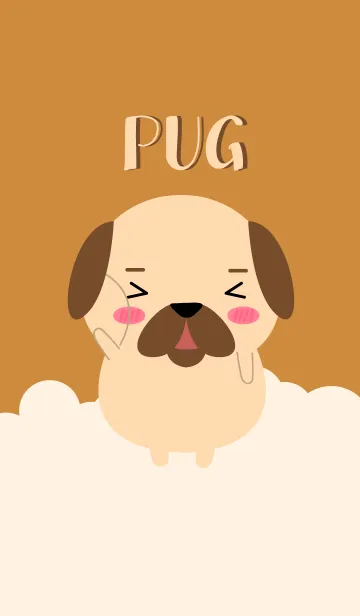 [LINE着せ替え] Pretty Pug Dog Theme (jp)の画像1