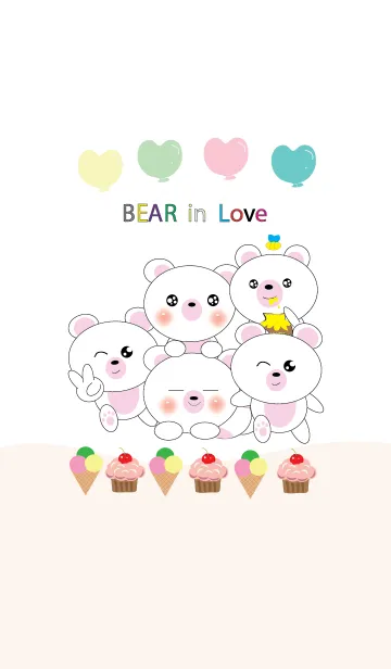[LINE着せ替え] my love bear bear 1の画像1