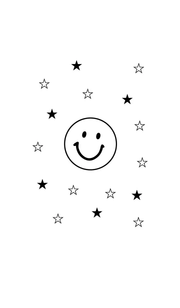 [LINE着せ替え] すまいる-白星-の画像1