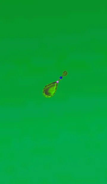 [LINE着せ替え] 大人の雫ブラックグリーンの画像1