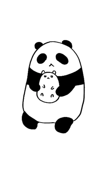 [LINE着せ替え] パンダと白いハムスター2の画像1