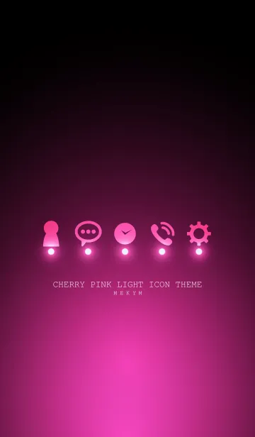 [LINE着せ替え] CHERRY PINK LIGHT ICON THEMEの画像1