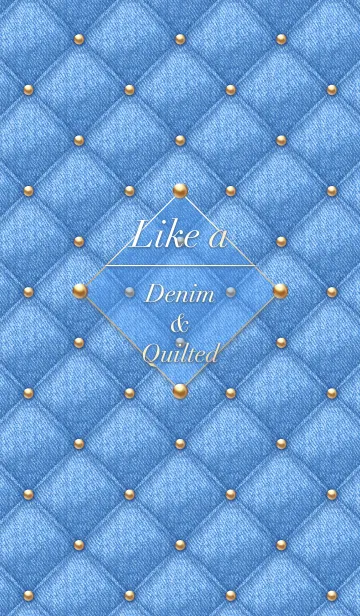 [LINE着せ替え] Like a - Denim ＆ Quilted #Sky #オトナの画像1