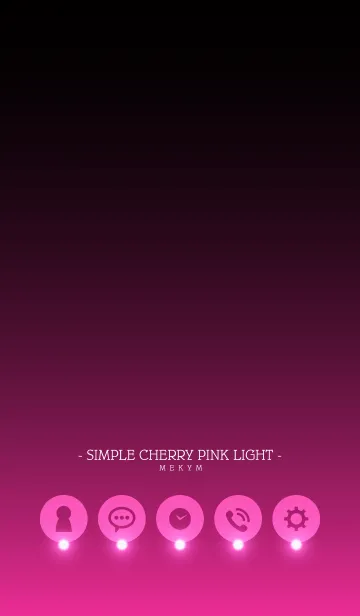 [LINE着せ替え] - SIMPLE CHERRY PINK LIGHT -の画像1