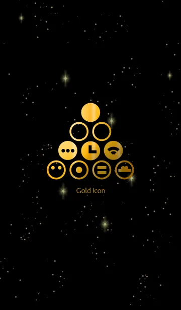 [LINE着せ替え] 大人の宇宙 〜GOLD CIRCLEの画像1