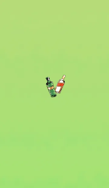 大人のおしゃれ瓶グリーンのLINE着せ替え