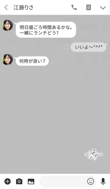 [LINE着せ替え] ジュエリースターグレー大人の画像3