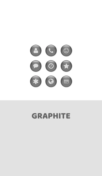[LINE着せ替え] シンプル黒鉛の画像1