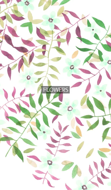 [LINE着せ替え] water color flowers_529の画像1