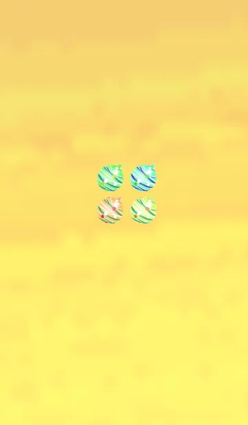 [LINE着せ替え] 大人のおしゃれ水風船イエローの画像1