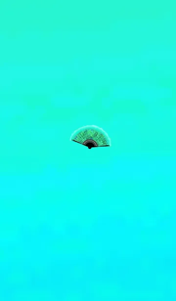 [LINE着せ替え] 大人が使う扇子ライトブルーの画像1