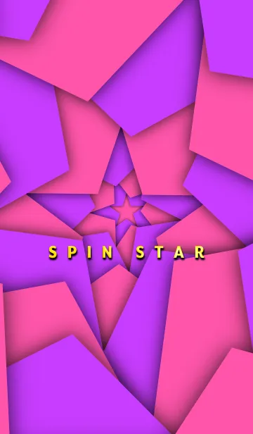 [LINE着せ替え] SPIN STAR -PINK ＆ PURPLE-の画像1