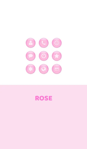 [LINE着せ替え] シンプルバラの画像1