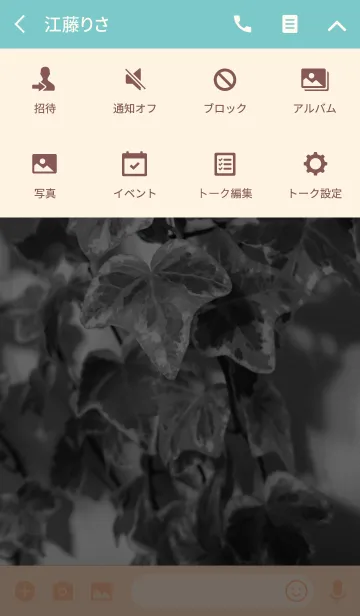 [LINE着せ替え] オトナ女子の観葉植物(アイビー)テーマの画像4