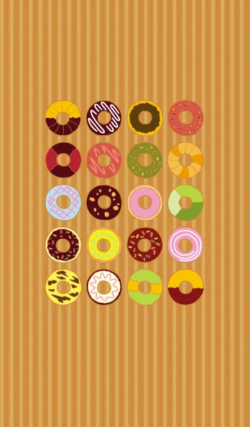 [LINE着せ替え] ドーナツの着せ替えの画像1