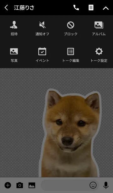 [LINE着せ替え] しばいぬハナコ【柴犬写真*a05】の画像4