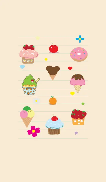 [LINE着せ替え] I like sweets 1の画像1