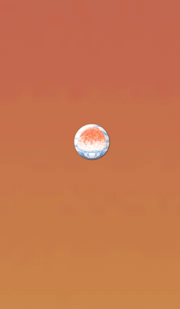 [LINE着せ替え] 涼しいオレンジかき氷の画像1