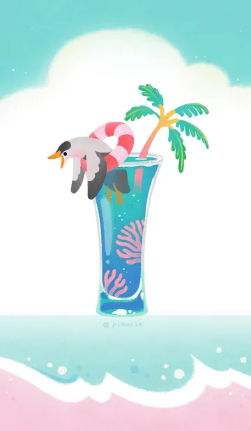 夏のカクテルの着せ替えメイン画像