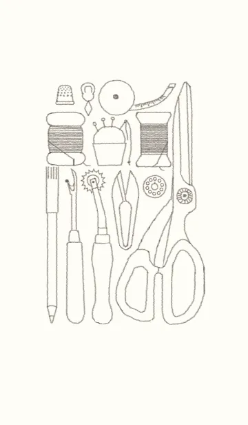 [LINE着せ替え] 裁縫道具箱（大人の道具シリーズ）の画像1