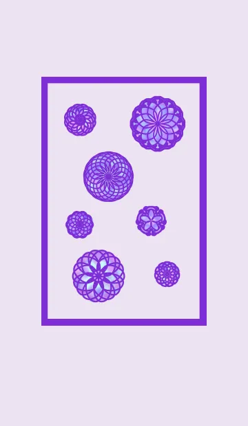 [LINE着せ替え] 和み【紫】の画像1