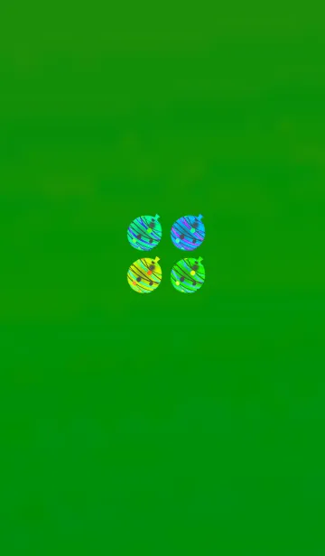 [LINE着せ替え] 大人の水風船ブラックグリーンの画像1