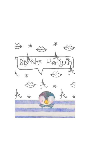 [LINE着せ替え] Stylish Penguinの画像1