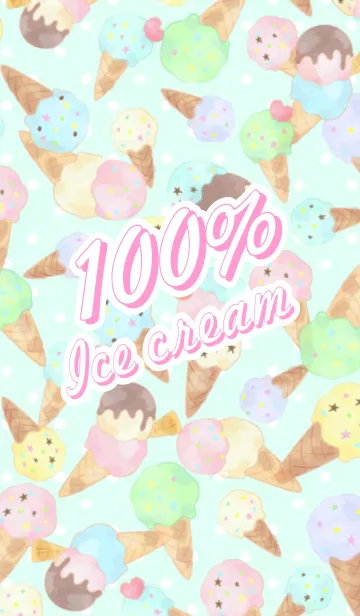[LINE着せ替え] アイスクリームモード オトナ可愛いver.の画像1