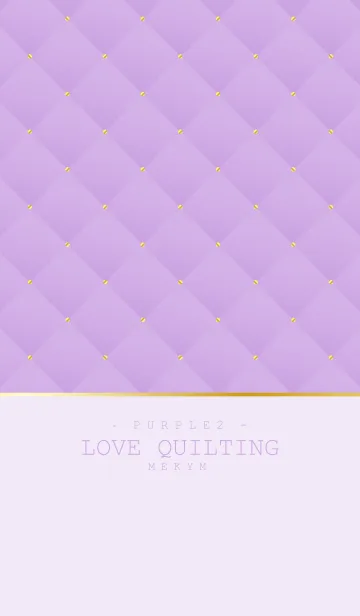 [LINE着せ替え] LOVE QUILTING -PURPLE 2-の画像1