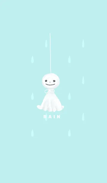 [LINE着せ替え] 雨とてるてる坊主の画像1