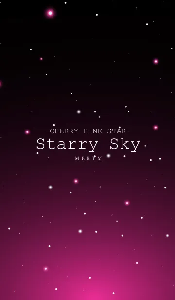 [LINE着せ替え] Starry Sky CHERRY PINK STARの画像1