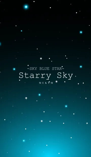 [LINE着せ替え] Starry Sky SKY BLUE STARの画像1