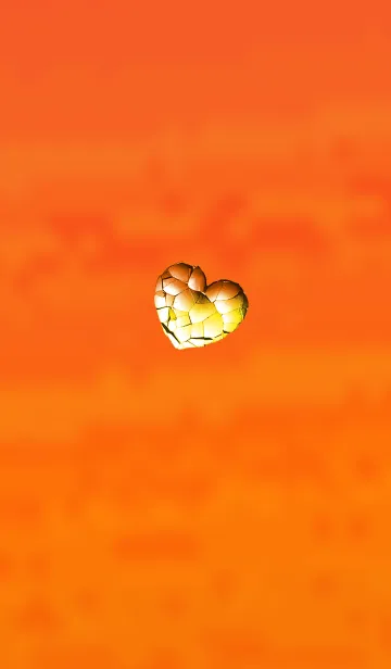 [LINE着せ替え] ブレイクハート大人オレンジの画像1