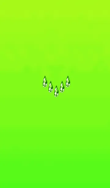 [LINE着せ替え] 大人のイエローグリーンクリスタル雫の画像1