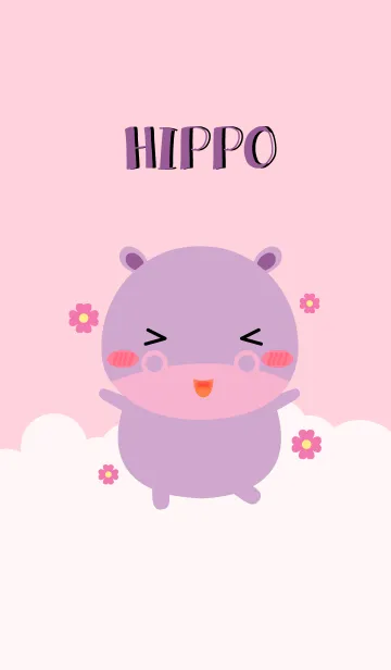 [LINE着せ替え] Pretty Hippo Theme (jp)の画像1