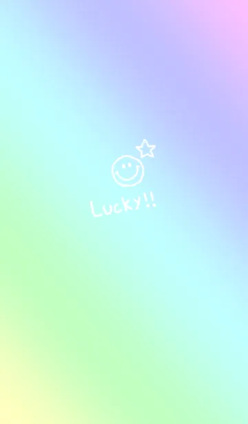 [LINE着せ替え] 全体の運気が上がるレインボー。大人もの画像1