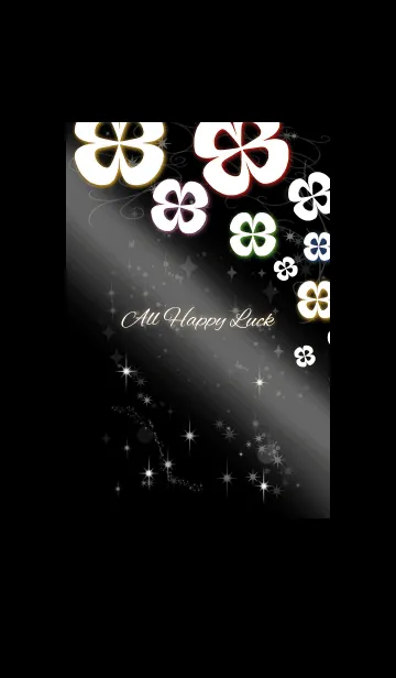 [LINE着せ替え] 全運勢UP ホワイトクローバー 大人女子向けの画像1