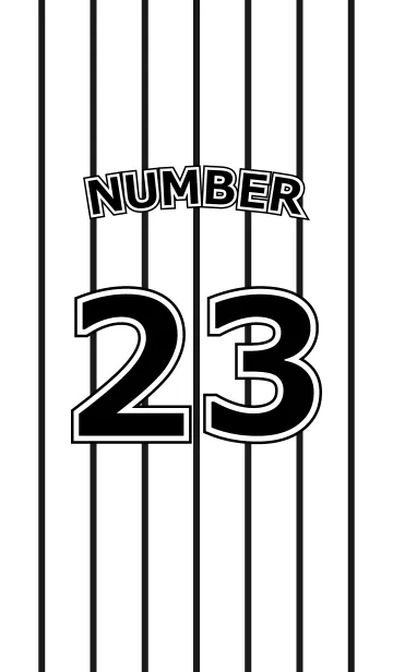 [LINE着せ替え] Number 23 stripe versionの画像1