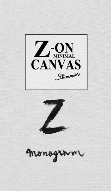 [LINE着せ替え] Z on Canvas -Minimal-の画像1
